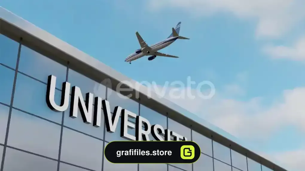 فوتیج موشن گرافیک ساختمان دانشگاه UNIVERSITY Building