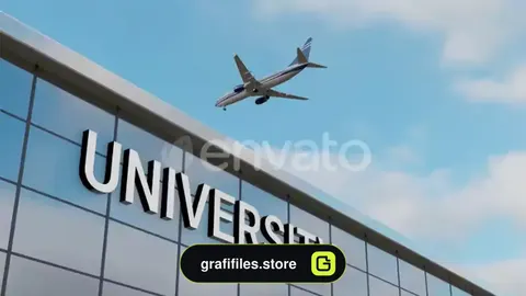 فوتیج موشن گرافیک ساختمان دانشگاه UNIVERSITY Building