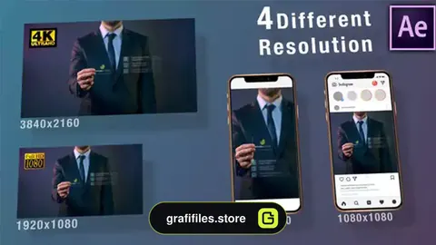 پروژه افترافکت نمایش کارت ویزیت Business Card