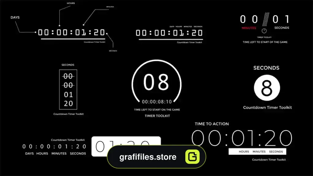 پروژه داوینچی ریزالو شمارش معکوس Countdown Timer Toolkit V2