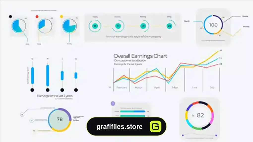 پروژه افترافکت اینفوگرافیک Infographic Pack