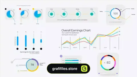 پروژه افترافکت اینفوگرافیک Infographic Pack