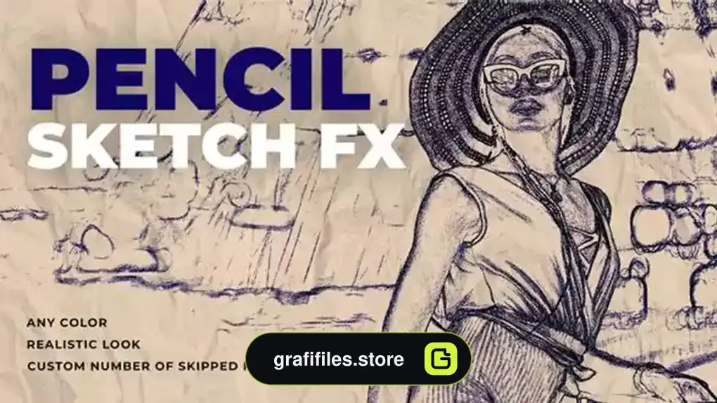 پروژه داوینچی ریزالو افکت طرح کاغذی Paper Sketch Effect