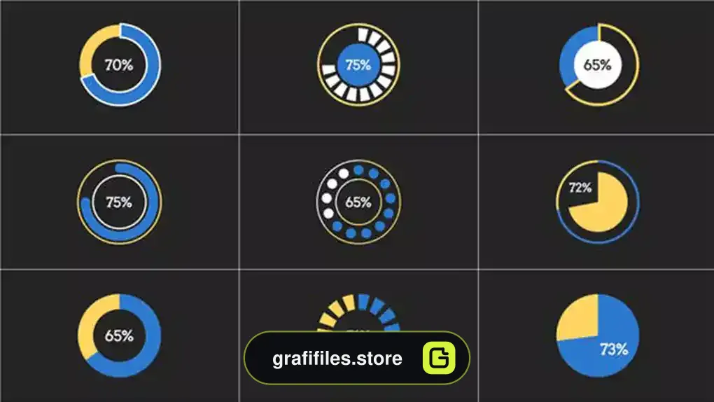 پروژه پریمیر اینفوگرافی Simple Pie Infographic | Premiere Pro