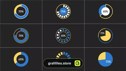 پروژه پریمیر اینفوگرافی Simple Pie Infographic | Premiere Pro