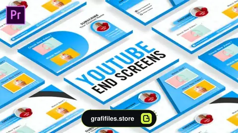 پروژه پریمیر صفحه نمایش پایانی یوتیوب Youtube EndScreen