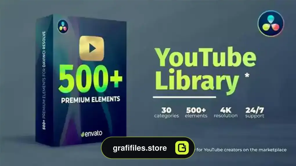 پروژه داوینچی ریزالو یوتیوب YouTube Pack - DaVinci Resolve