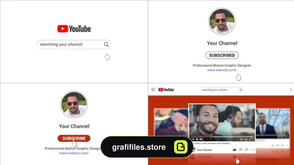 پروژه افترافکت تبلیغات یوتیوب Youtube Promotion