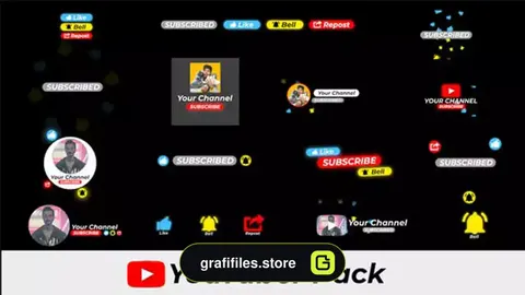 پروژه افترافکت یوتیوب YouTuber Pack
