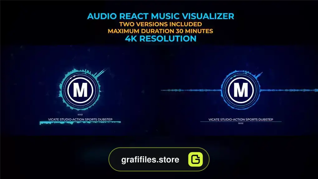پروژه افترافکت ویژوالایزر موزیک Audio React Music Visualizer