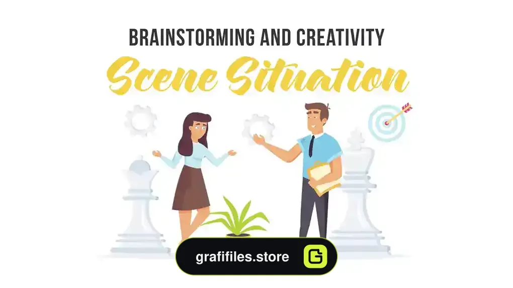 پروژه افترافکت موشن گرافیک ایده پردازی Brainstorming - Scene Situation