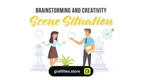 پروژه افترافکت موشن گرافیک ایده پردازی Brainstorming - Scene Situation