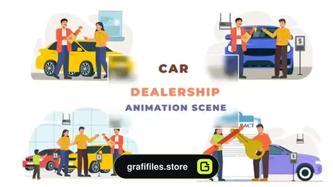 پروژه افترافکت موشن گرافیک نمایندگی خودرو