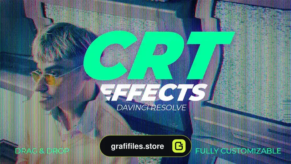پروژه داوینچی ریزالو افکت نویز و برفک تلویزیون CRT TV Effects