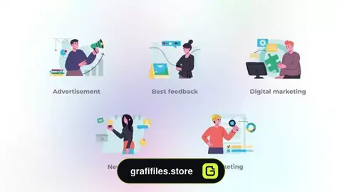 پروژه افترافکت موشن گرافیک دیجیتال مارکتینگ