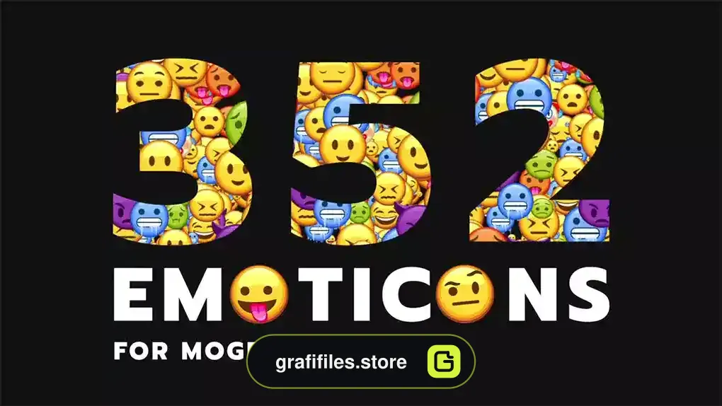 پروژه پریمیر ایموجی متحرک Emoticon - Animated Emojis Pack
