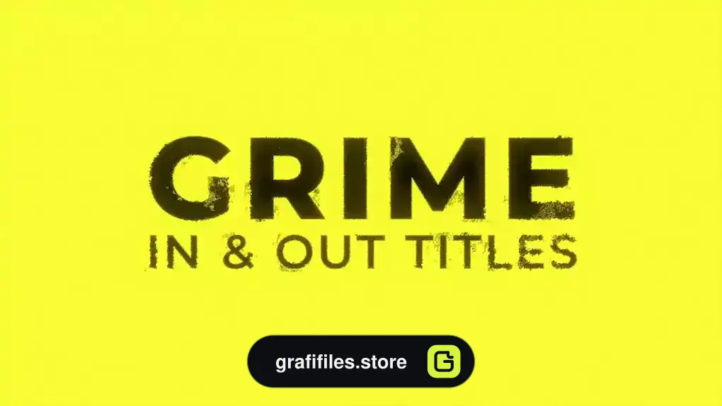 پروژه پریمیر تایتل و لوگو Grime In & Out Titles Or Logo