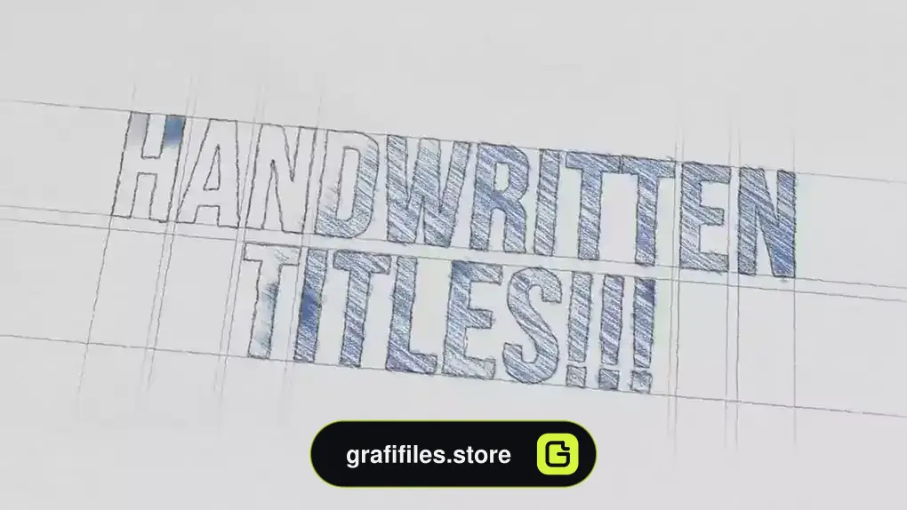پروژه پریمیر تایتل دست نویس Handwritten Titles
