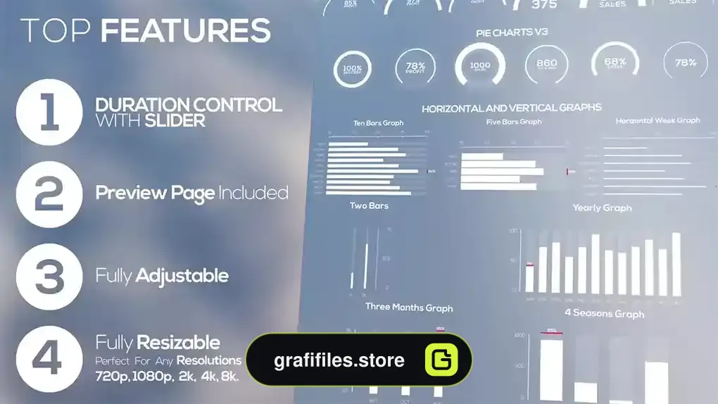 پروژه پریمیر اینفوگرافیک Infographics Pack