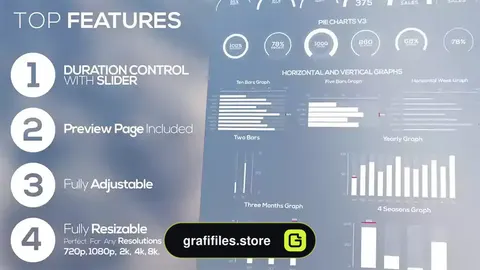 پروژه پریمیر اینفوگرافیک Infographics Pack