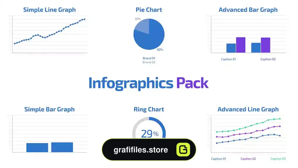 پروژه پریمیر اینفوگرافیک Infographics Pack 2
