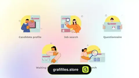 پروژه افترافکت موشن گرافیک جستجو کار