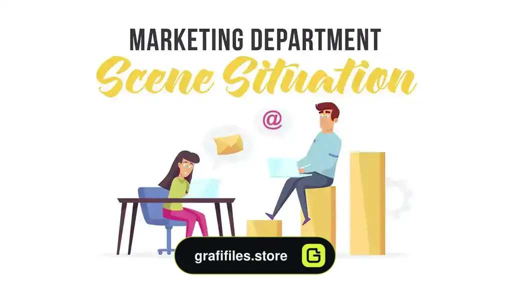 پروژه افترافکت موشن گرافیک دپارتمان بازاریابی Marketing Department - Scene Situation