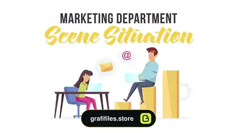 پروژه افترافکت موشن گرافیک دپارتمان بازاریابی Marketing Department - Scene Situation