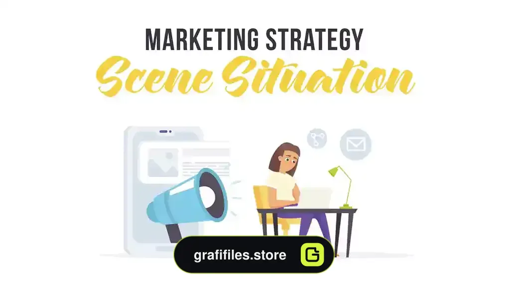 پروژه افترافکت موشن گرافیک استراتژی بازاریابی Marketing Strategy - Scene Situation