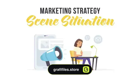 پروژه افترافکت موشن گرافیک استراتژی بازاریابی Marketing Strategy - Scene Situation