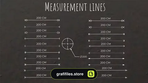 پروژه داوینچی ریزالو خطوط اندازه گیری Measurement Lines