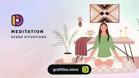 پروژه افترافکت موشن گرافیک مدیتیشن