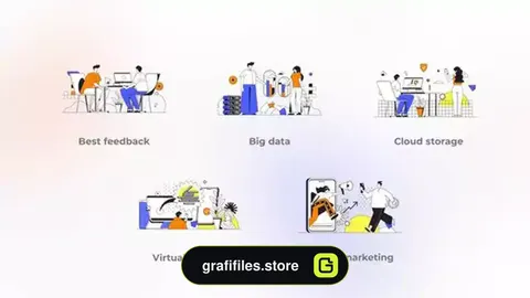 پروژه افترافکت موشن گرافیک موبایل مارکتینگ