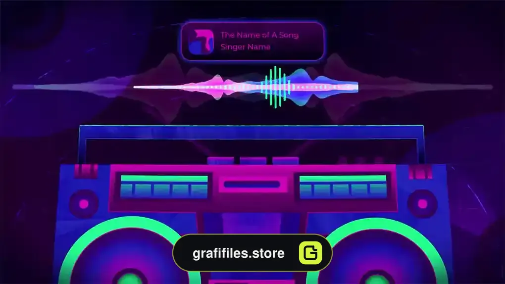 پروژه افترافکت ویژوالایزر موزیک Music Makers Visualizer