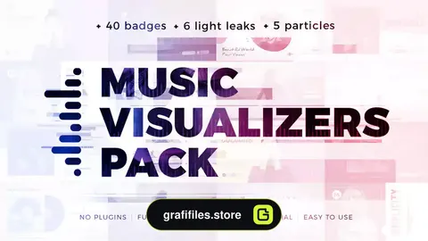 پروژه افترافکت ویژوالایزر موزیک Music Visualizers Pack