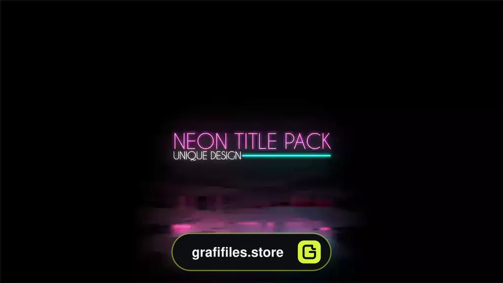 پروژه داوینچی ریزالو تایتل نئون Neon Title Pack