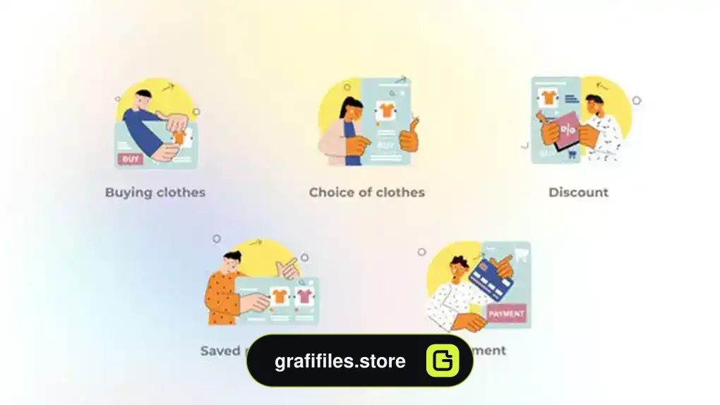 پروژه افترافکت موشن گرافیک خرید آنلاین Online Shopping
