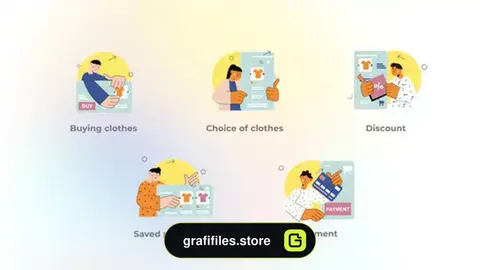 پروژه افترافکت موشن گرافیک خرید آنلاین Online Shopping