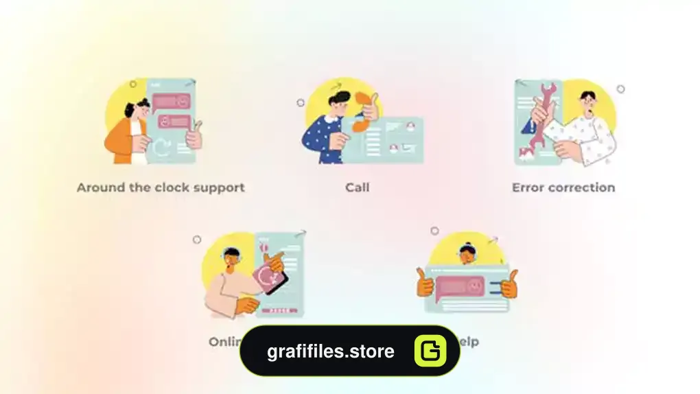 پروژه افترافکت موشن گرافیک پشتیبانی آنلاین Online Support