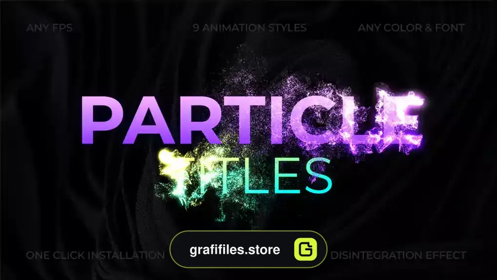 پروژه داوینچی ریزالو تایتل پارتیکل Particle Dissolve Titles