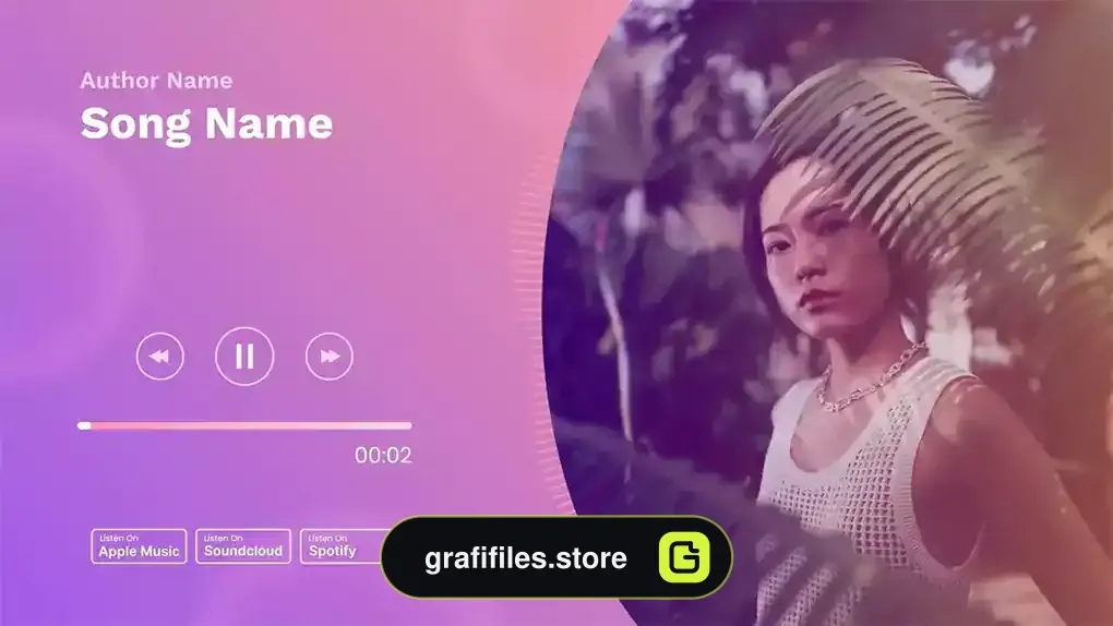 پروژه پریمیر ویژوالایزر کاور آلبوم پاپ Pop Album Cover Visualizer