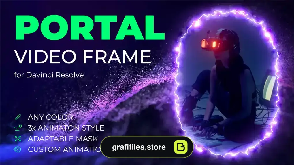 پروژه داوینچی ریزالو فریم ویدیویی Portal Video Frame