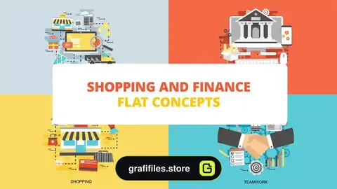 پروژه افترافکت موشن گرافیک خرید و امور مالی Shopping And Finance
