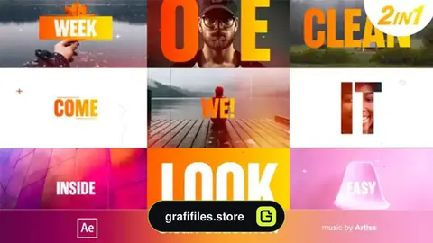 پروژه افترافکت اسلایدشو تایپوگرافی Slideshow - Typography Slideshow
