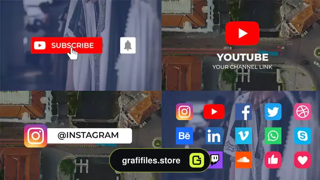 پروژه پریمیر شبکه اجتماعی Social Media Pack