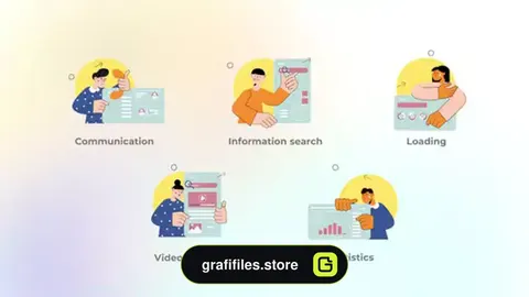 پروژه افترافکت موشن گرافیک جستجو در اینترنت