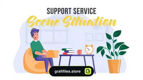 پروژه افترافکت موشن گرافیک پشتیبانی آنلاین Support Service