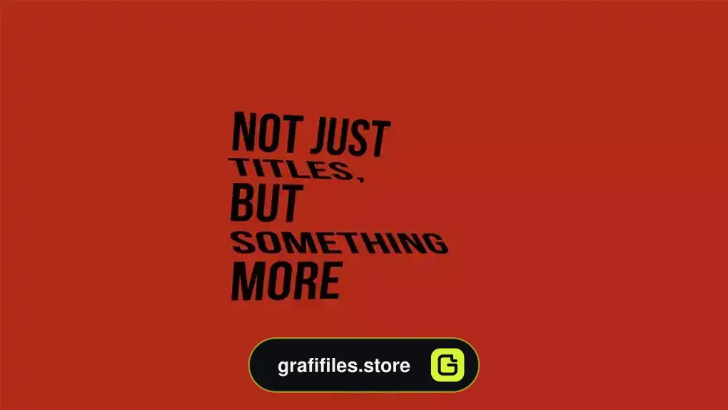 پروژه پریمیر تایپوگرافی Unique Typography