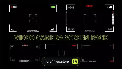 پروژه داوینچی ریزالو اسکرین دوربین Video Camera Screen Pack