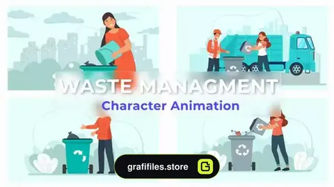 پروژه افترافکت موشن گرافیک تفکیک زباله